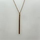 Gold Cylinder Necklace