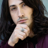 Sterling Silver Barn Owl Ring