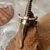 Brass Dagger Ring