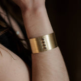 Absaroka Cuff Bracelet in Copper Obsidian