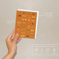Earrings Love + Friendship Card
