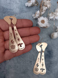 Timanfaya Brass Earrings