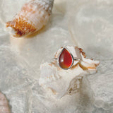 Carnelian Agate & Silver Ring