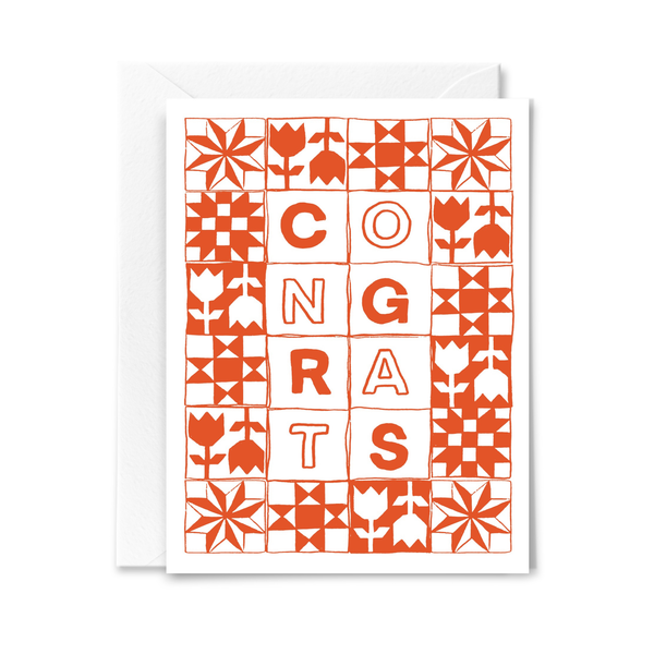 Congrats Quilt Card