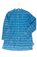Long Cotton Button-Down Shirt