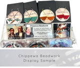 Peridot Colored Crystal Geometric Triangle Earrings