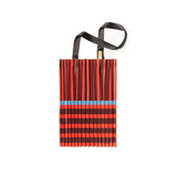 Satin Pleated Tote Bag Ravello Red