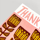 Folk Flowers Thank You Card