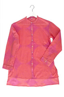 Long Cotton Button-Down Shirt
