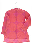 Long Cotton Button-Down Shirt