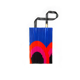 Satin Pleated Tote Bag Rainbow