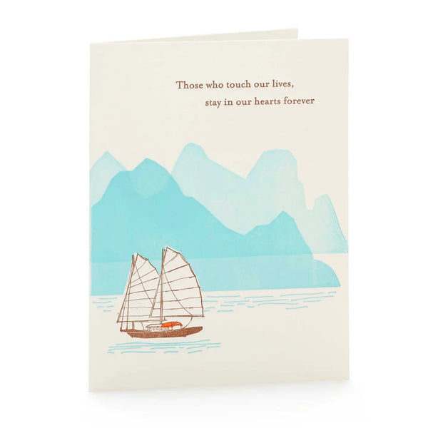 Sailing Sympathy Letterpress Card