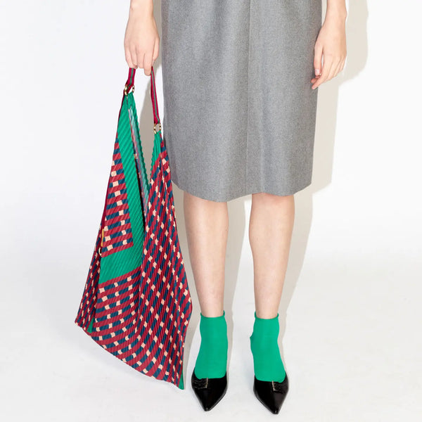 Pleated Y Bag Sophia Green