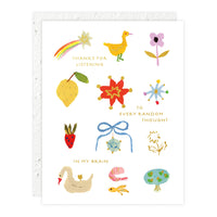 Random Thoughts Love + Friendship Card