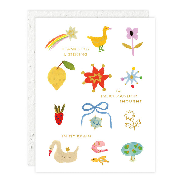 Random Thoughts Love + Friendship Card