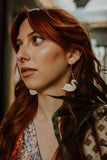 Porcelain Swan Earrings