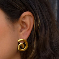 Caracol & Espiral Gold Studs