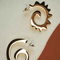Caracol & Espiral Gold Hoops