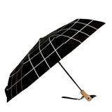 Compact Duckhead Umbrella in Black Grid
