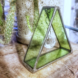 3D Stained Glass Pyramid with Disco Prism by Lost & Found Design