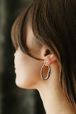 Day & Night Hoop Earrings in Silver