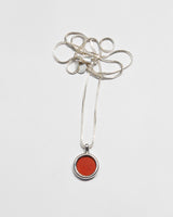 Mare Necklace in Red Jasper on Sterling Silver