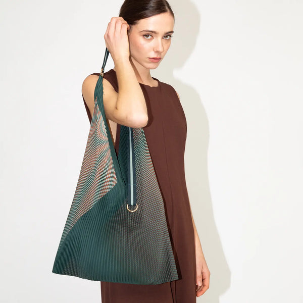 Pleated Y Bag Isabella Green