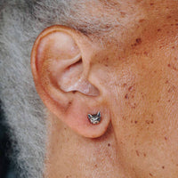 3D Cat Head Post Earrings