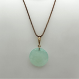 Gold Aquamarine Pendant Necklace