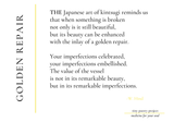 "Golden Repair" Plantable Poetry Card