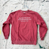 * Kemper Museum Logo Sweatshirt Crimson