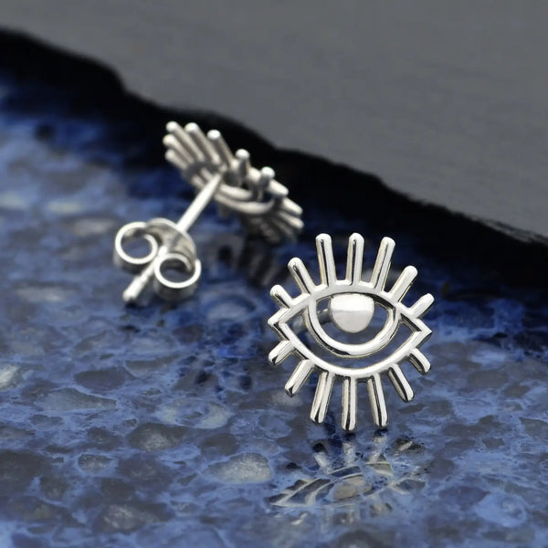 Long Lashes Eye Post Earrings
