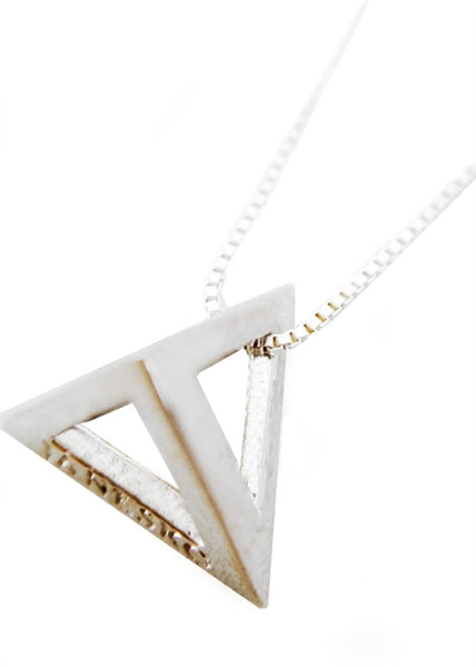 Life Pyramid Necklace Sterling Silver