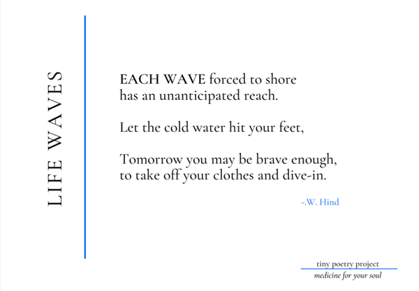 "Life Waves" Plantable Poetry Card