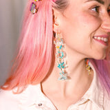 Mobile Earrings in Iridescent Ripple