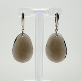 Tong Earrings with Smoky Quartz