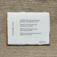 "Life Waves" Plantable Poetry Card