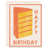 Yellow Cake Birthday Card