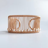 1 1/8" Basic GF Pink Tone Pearl Cuff: TA704