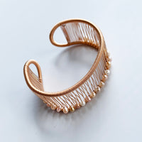 1 1/8" Basic GF Pink Tone Pearl Cuff: TA704