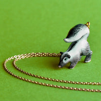 Ceramic Animal Figurine Necklace