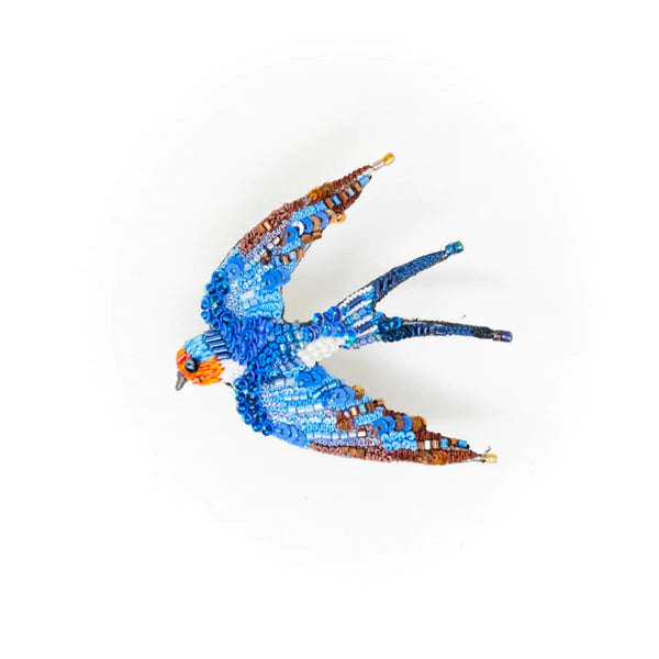 Flying Swallow Brooch