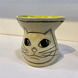 Tall Cat Vase