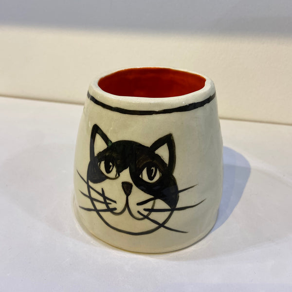 Short Cat Vase
