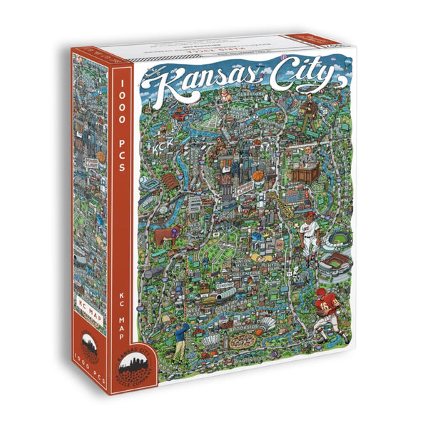 Kansas City Map Puzzle by Mario Zucca
