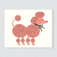 Pink Poodle Card