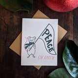 Peace on Earth Letterpress Card