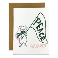 Peace on Earth Letterpress Card