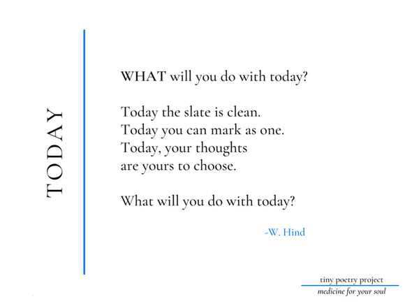 "Today" Plantable Poetry Card