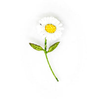 White Daisy Brooch